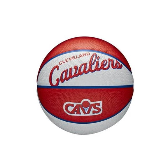 Wilson Cleveland Cavaliers NBA Team Retro Mini Basketball Red/White - Size 3