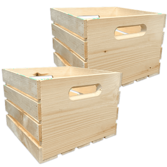 Wilson Cube Pine Wood Crate (2 Pack)