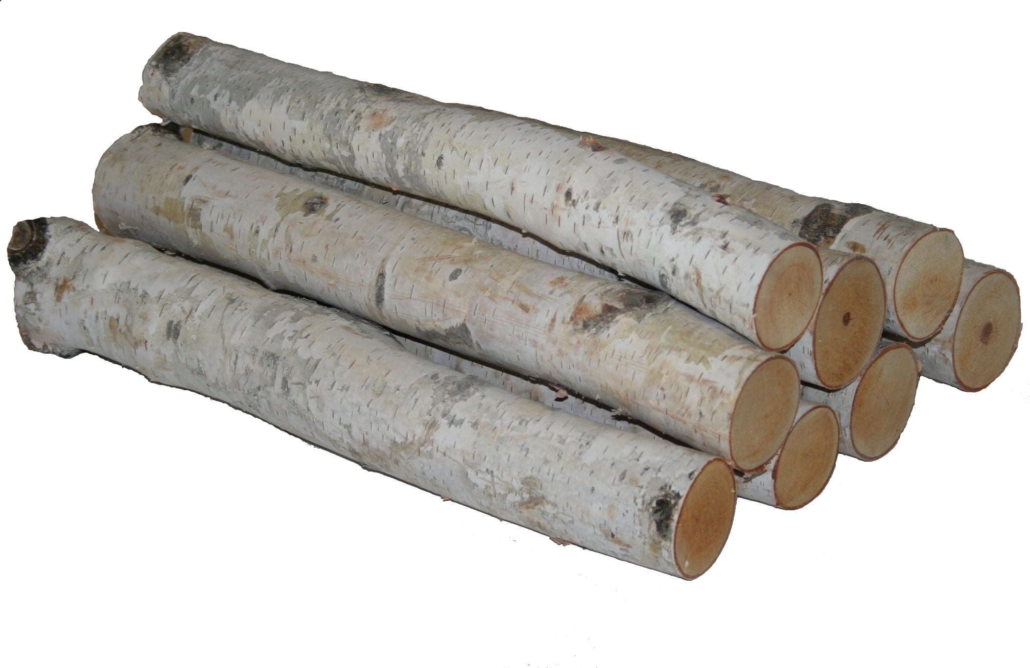 Wilson Decorative White Birch Log Bundle, Natural Bark Wood Home Dcor -  17-18 in Length 1.5-3 Dia. (Set of 8)