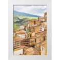 thumbnail image 1 of Wilson, Emily 11x14 White Modern Wood Framed Museum Art Print Titled - Palermo Province-Gangi View of the town of Gangi in the mountains of Sicily, 1 of 4