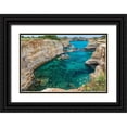 thumbnail image 1 of Wilson, Emily 24x17 Black Ornate Wood Framed with Double Matting Museum Art Print Titled - Italy-Apulia-Province of Lecce-Melendugno The Faraglioni of Torre SantAndrea, 1 of 4