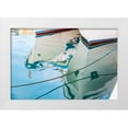 thumbnail image 1 of Wilson, Emily 24x17 White Modern Wood Framed Museum Art Print Titled - Agrigento Province-Sciacca Reflection of fishing boats in the harbor of Sciacca, 1 of 4
