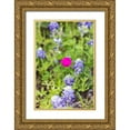 thumbnail image 1 of Wilson, Emily M. 17x24 Gold Ornate Wood Framed with Double Matting Museum Art Print Titled - Llano-Texas-USA-Bluebonnet and Winecup wildflowers in the Texas Hill Country, 1 of 4