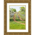 thumbnail image 1 of Wilson, Emily M. 17x24 Gold Ornate Wood Framed with Double Matting Museum Art Print Titled - Llano-Texas-USA-Two rut road through bluebonnets in the Texas Hill Country, 1 of 4