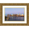 thumbnail image 1 of Wilson, Emily M. 18x13 Gold Ornate Wood Framed with Double Matting Museum Art Print Titled - Manhattan-New York-USA Sunrise view of Manhattan and the Brooklyn Bridge, 1 of 4