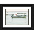 thumbnail image 1 of Wilson, Emily M. 32x23 Black Ornate Wood Framed with Double Matting Museum Art Print Titled - Middle East-Arabian Peninsula-Al Wusta-Mahout-Fishing boats on the Arabian Sea in Oman, 1 of 4