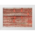 thumbnail image 1 of Wilson, Emily M. 32x23 White Modern Wood Framed Museum Art Print Titled - Latah-Washington State-USA-Peeling red paint on a weathered old barn, 1 of 4