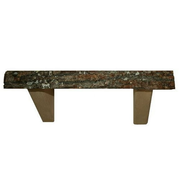 Wilson Enterprises, Inc. Basswood Bark Edge Wall Shelf 16" length