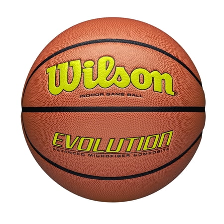 Wilson Evolution Indoor Game Basketball - Optic Yellow, Size 6 - 28.5"