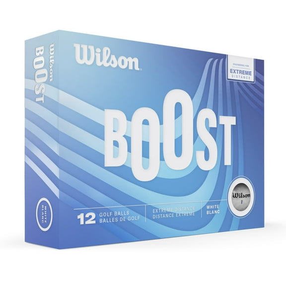Wilson BOOST™ Golf Balls - White, 12 Balls