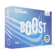 Wilson BOOST  Golf Balls - White, 12 Balls