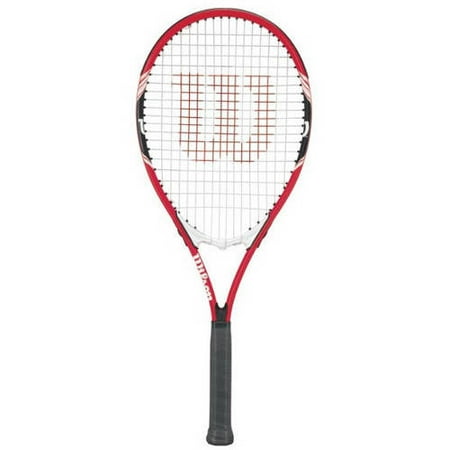 Wilson Federer Adult Tennis Racket, Red & White