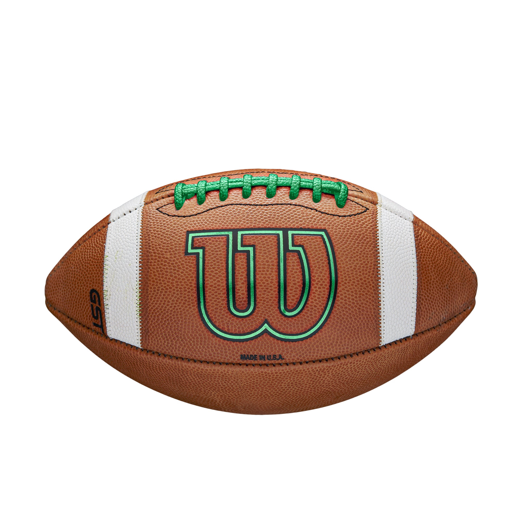Wilson GST Color Game Football - Green, Official Size