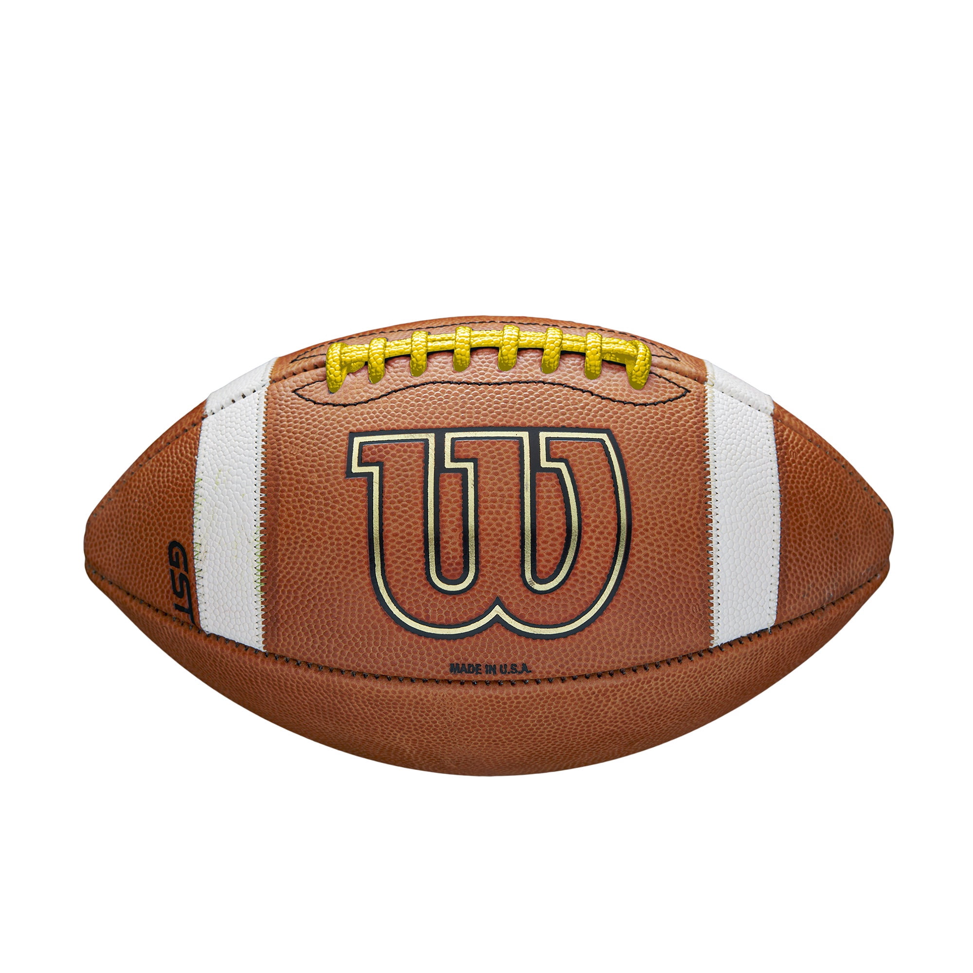 Wilson GST Color Game Football - Yellow, Official Size