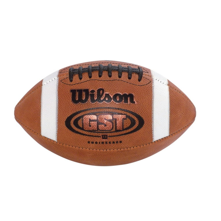 Wilson GST Junior/Intermediate Leather Football - Walmart.com