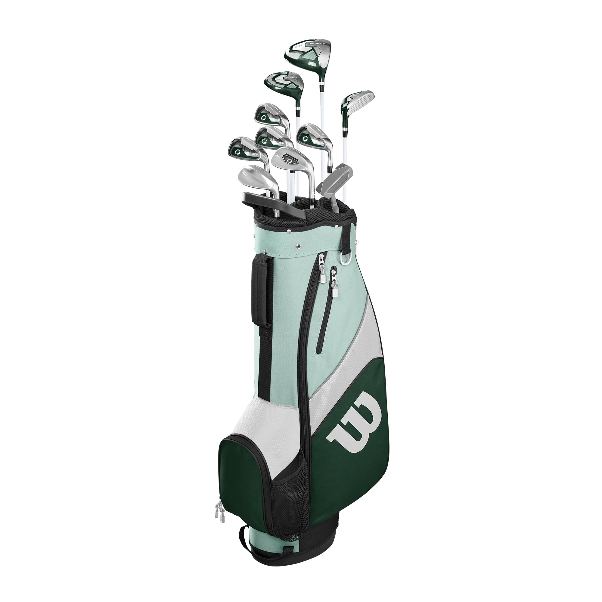 Wilson Golf Profile SGI Teal Golf Complete w/ Cart (Tall, Right Handed) - Walmart.com