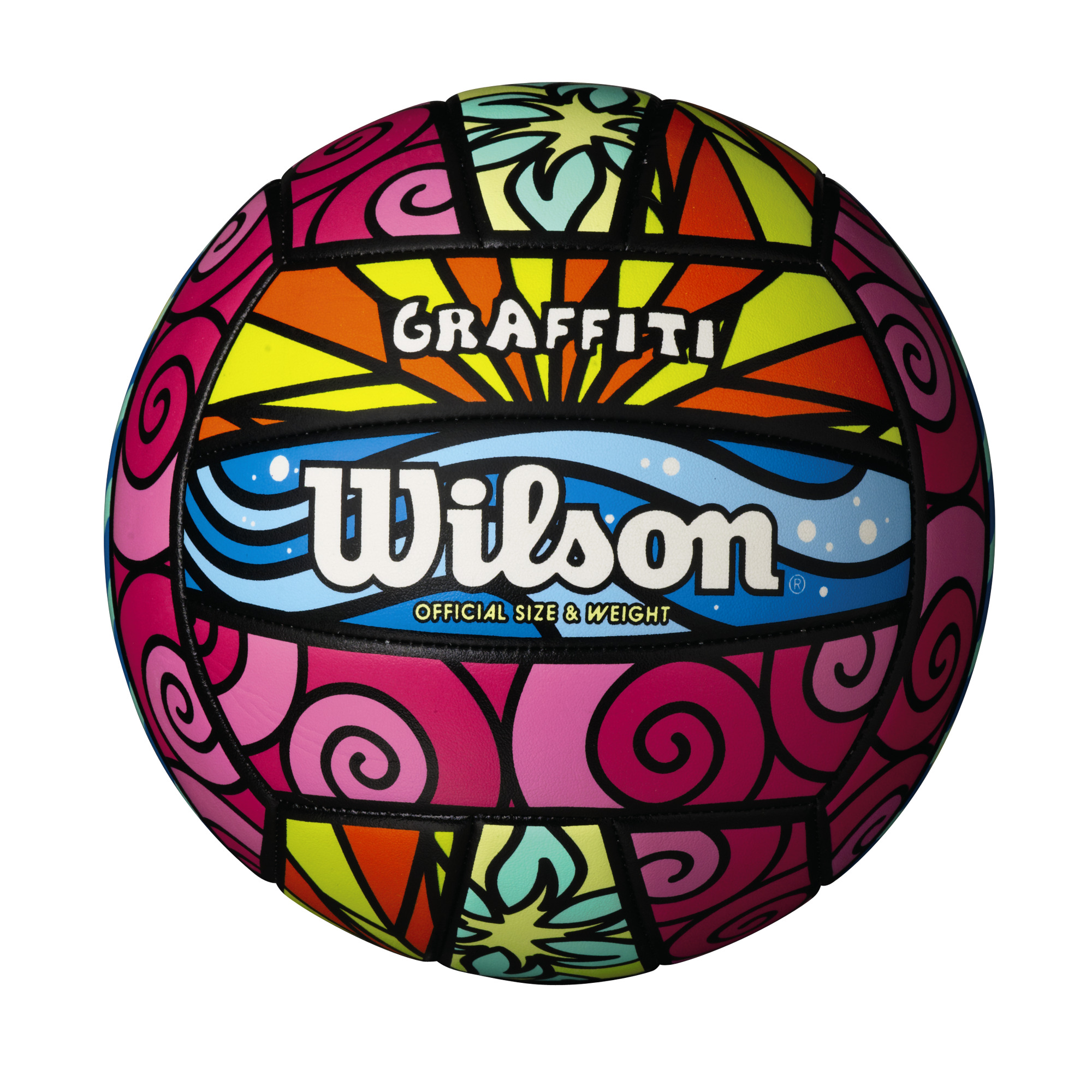 Wilson Graffiti Outdoor Volleyball, Official Size - image 1 of 7