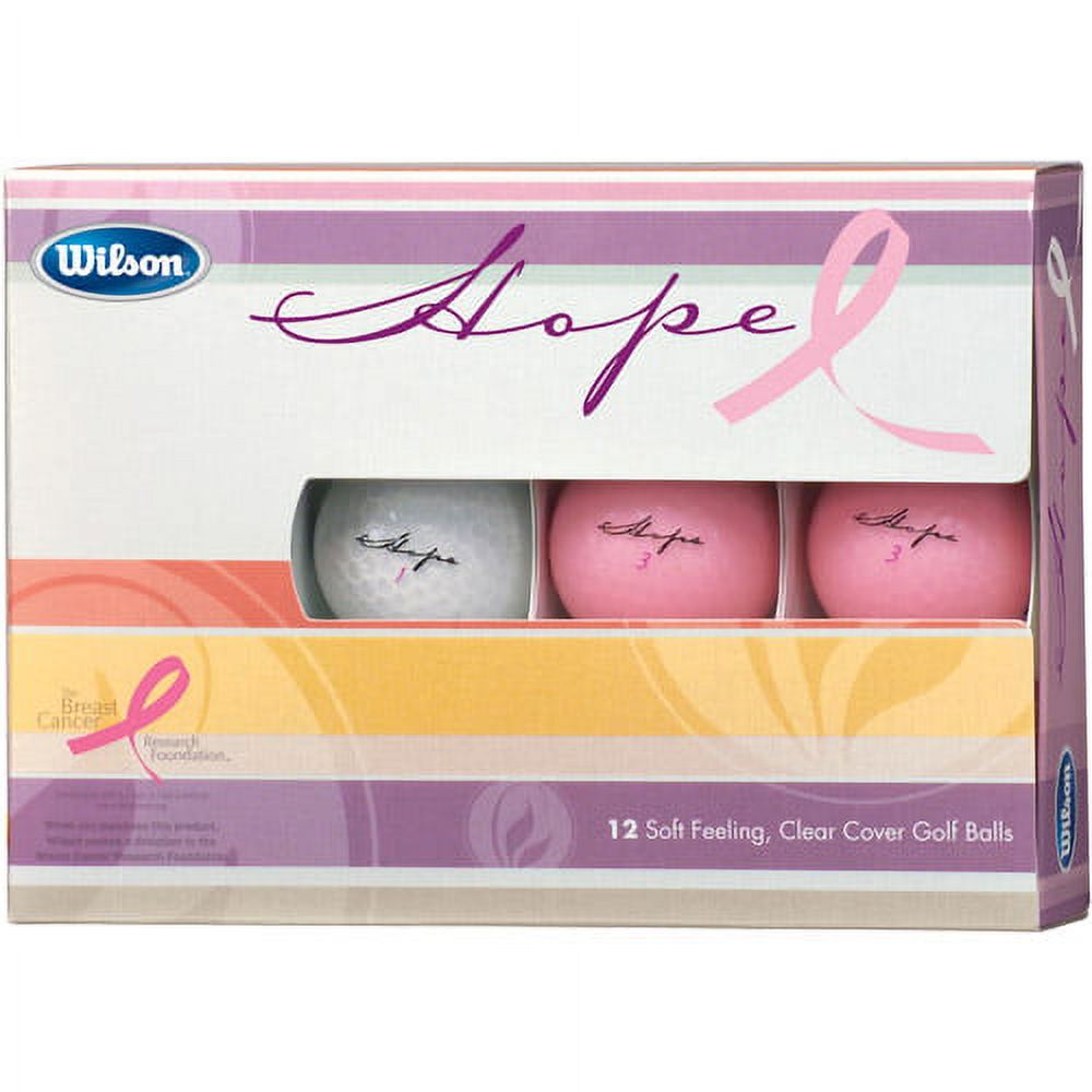 Wilson Hope Golf Balls, Assorted Colors, 12 Pack - image 1 of 6
