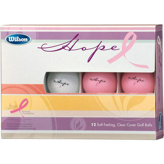 Wilson Hope Golf Balls, Assorted Colors, 12 Pack