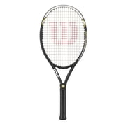 Wilson Hyper Hammer 5.3 Adult Recreational Tennis Racket - Black/White/Gold, Grip Size 3 - 4 3/8