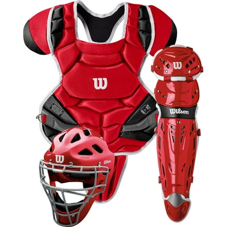 Wilson Intermediate C1K Catchers Set, Scarlet Red