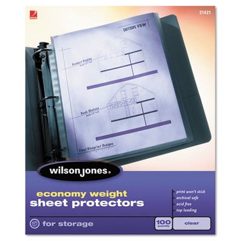 Economy Weight Top-Loading Sheet Protectors, Letter, 50/Box Economy Weight Top-Loading Sheet Protectors, Letter, 50/Box