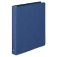 thumbnail image 1 of Wilson Jones PRESSTEX Round Ring Binder, 1" Cap, Dark Blue, 1 of 2