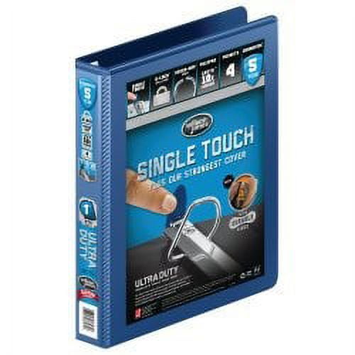 Wilson Jones Ultra Duty Binder with Extra Durable Hinge, 1", Navy