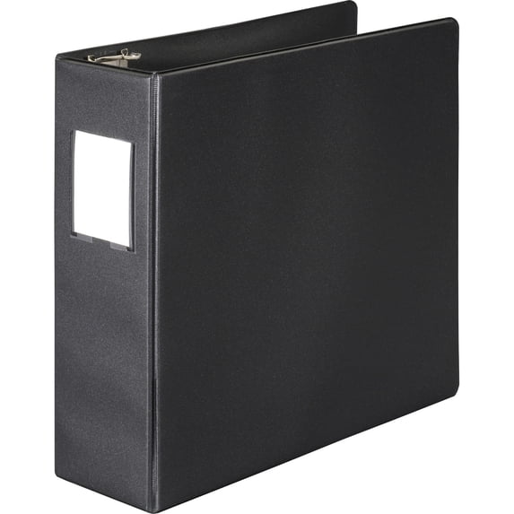 Wilson Jones, WLJ38349NHB, Label Holder 383 Basic Binder, 1 Each, Black
