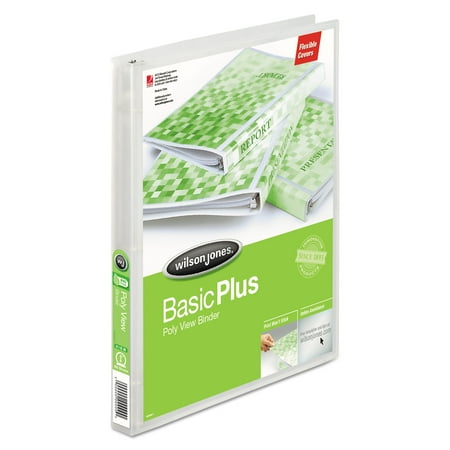 Wilson Jones, WLJ43336, Flex Poly View Binder, 1 Each, Clear