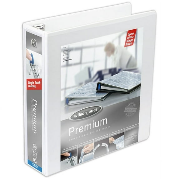 Wilson Jones, WLJ86620, Ultra-Duty View Binder - Extra-Durable Hinge, 1 Each, White