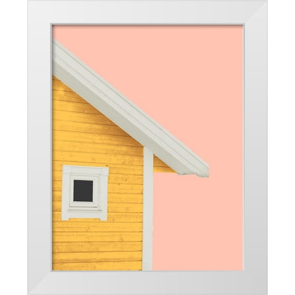 Wilson, Kali 12x14 White Modern Wood Framed Museum Art Print Titled - Summer Cabin