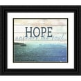 thumbnail image 1 of Wilson, Kali 14x12 Black Ornate Wood Framed with Double Matting Museum Art Print Titled - Hope Anchors The Soul, 1 of 4