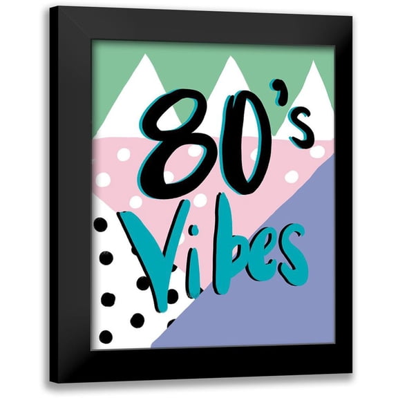 Wilson, Kali 20x24 Black Modern Framed Museum Art Print Titled - 80s Vibes