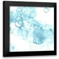 thumbnail image 1 of Wilson, Kelsey 12x12 Black Modern Framed Museum Art Print Titled - Bubble Square aqua IV, 1 of 5