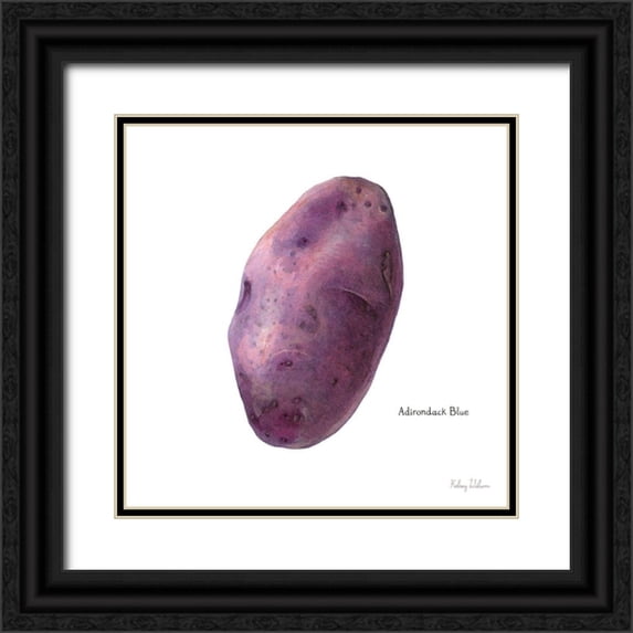Wilson, Kelsey 12x12 Black Ornate Wood Framed with Double Matting Museum Art Print Titled - Organic Potatoes I