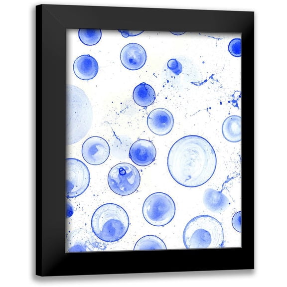 Wilson, Kelsey 12x14 Black Modern Framed Museum Art Print Titled - Bubble Polkadot I