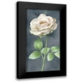 thumbnail image 1 of Wilson, Kelsey 9x14 Black Modern Framed Museum Art Print Titled - Ivory Roses on gray panel I, 1 of 5