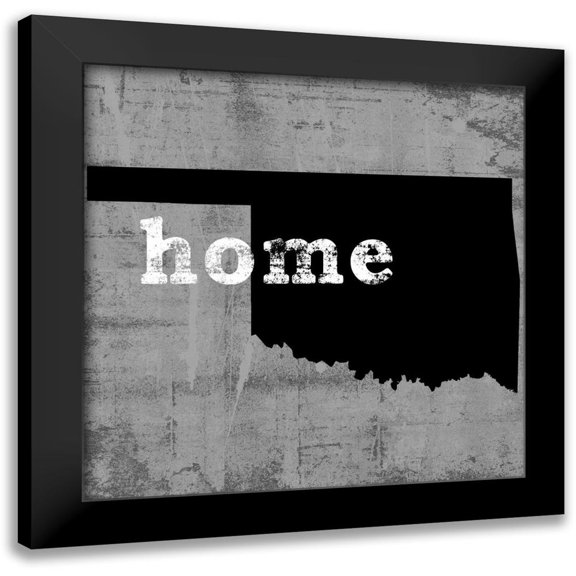 Wilson, Luke 12x12 Black Modern Framed Museum Art Print Titled - Oklahoma 