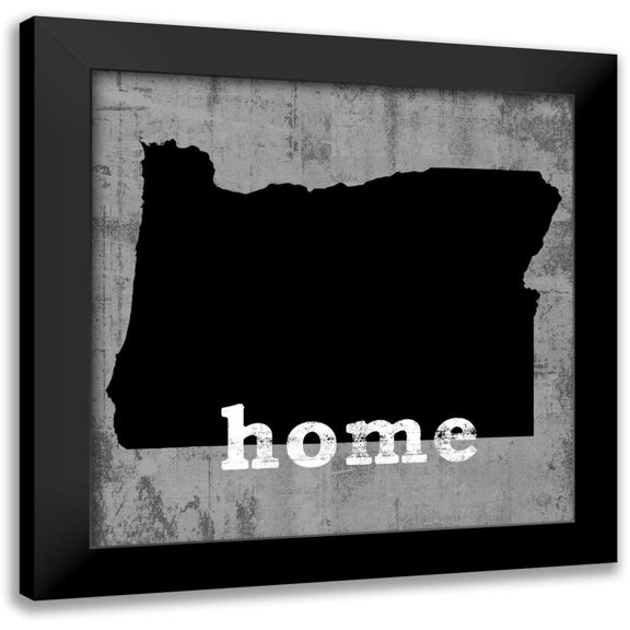 Wilson, Luke 12x12 Black Modern Framed Museum Art Print Titled - OregonÂ&nbsp;