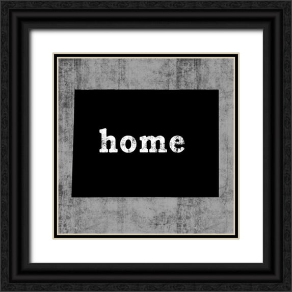 Wilson, Luke 12x12 Black Ornate Wood Framed with Double Matting Museum Art Print Titled - Wyoming