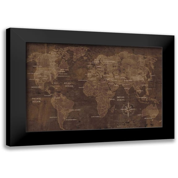 Wilson, Luke 14x11 Black Modern Framed Museum Art Print Titled - The World