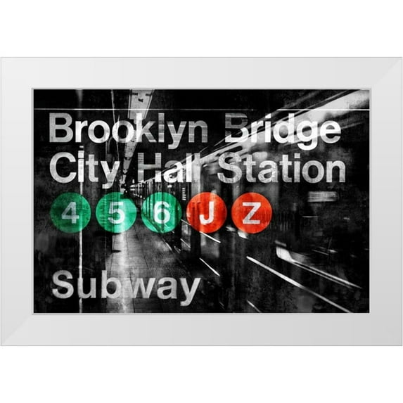 Wilson, Luke 14x11 White Modern Wood Framed Museum Art Print Titled - NYC Subway Station I