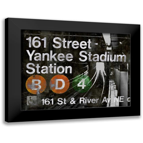 Wilson, Luke 14x12 Black Modern Framed Museum Art Print Titled - NYC Subway Station II