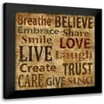 thumbnail image 1 of Wilson, Luke 15x15 Black Modern Framed Museum Art Print Titled - Live, 1 of 5