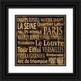 thumbnail image 1 of Wilson, Luke 15x15 Black Ornate Wood Framed with Double Matting Museum Art Print Titled - Paris, 1 of 4