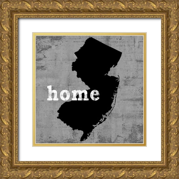 Wilson, Luke 15x15 Gold Ornate Wood Framed with Double Matting Museum Art Print Titled - New Jersey