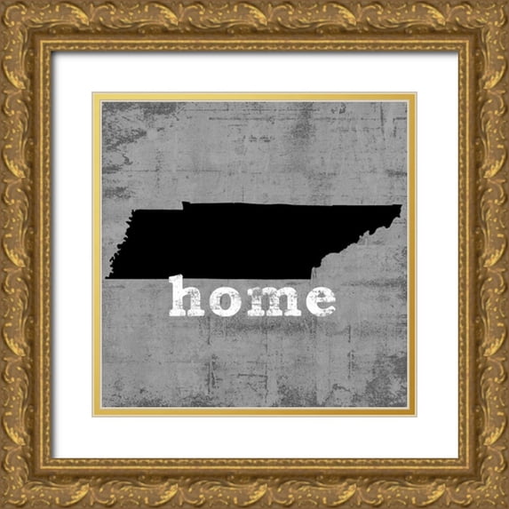 Wilson, Luke 15x15 Gold Ornate Wood Framed with Double Matting Museum Art Print Titled - Tennessee