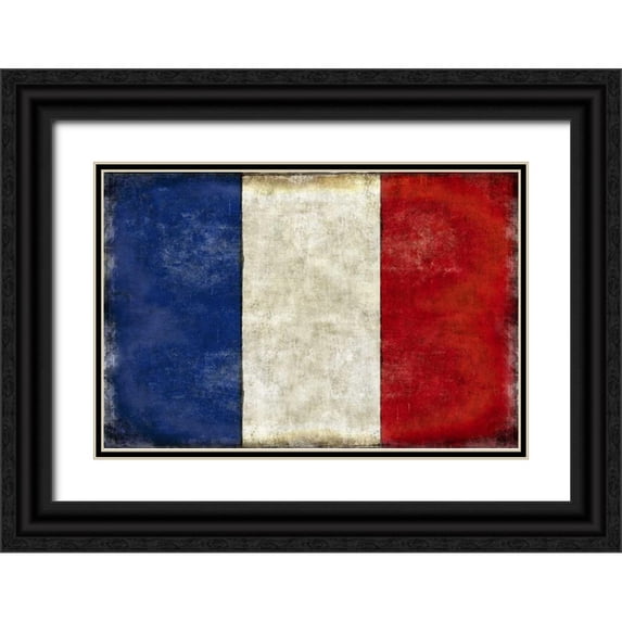 Wilson, Luke 24x17 Black Ornate Wood Framed with Double Matting Museum Art Print Titled - Francaise