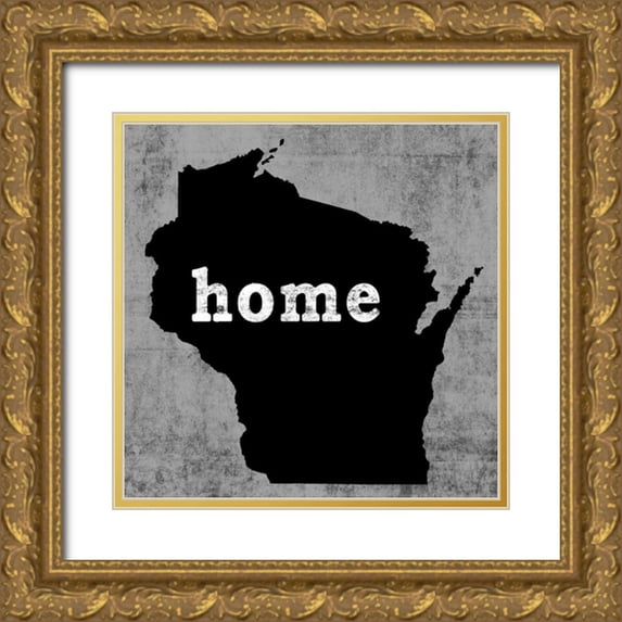 Wilson, Luke 26x26 Gold Ornate Wood Framed with Double Matting Museum Art Print Titled - Wisconsin